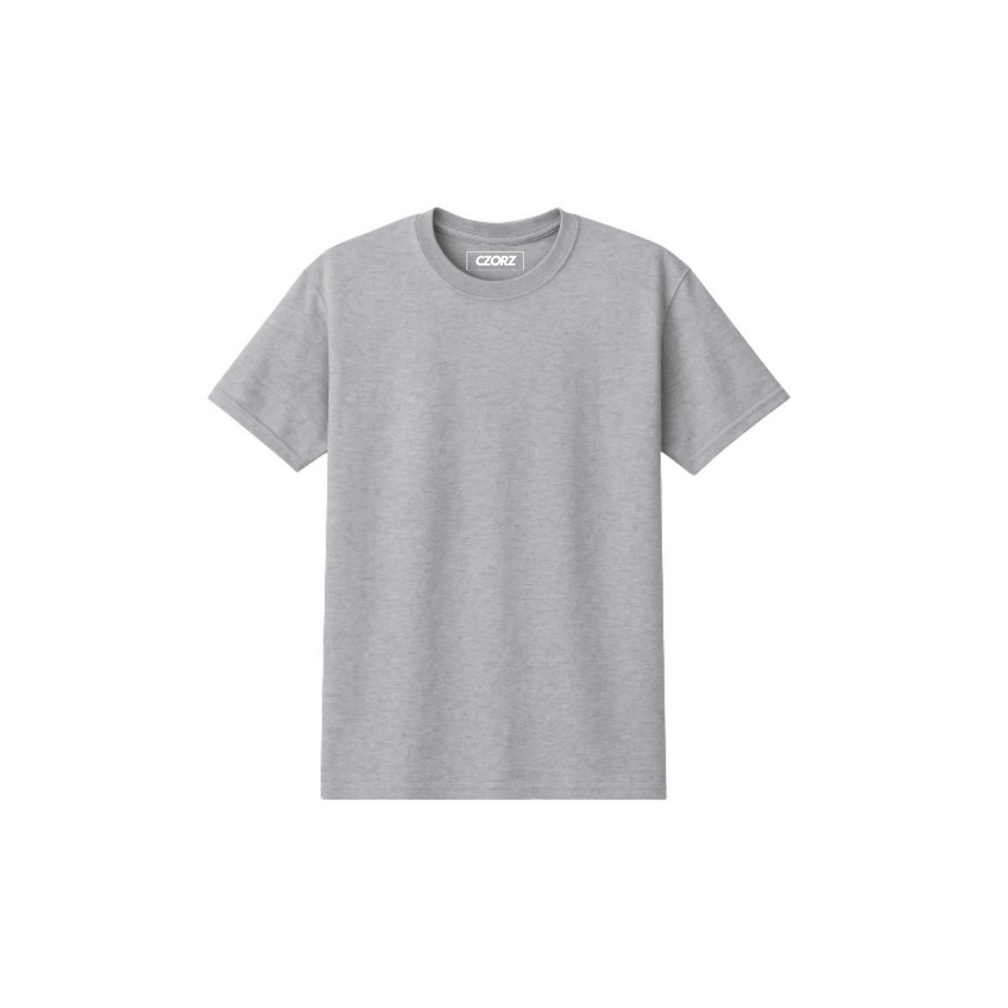 True Fit Classic T-Shirt in Heather Grey by CZORZ – Soft, versatile unisex tee crafted from a premium cotton blend for daily comfort and clean style