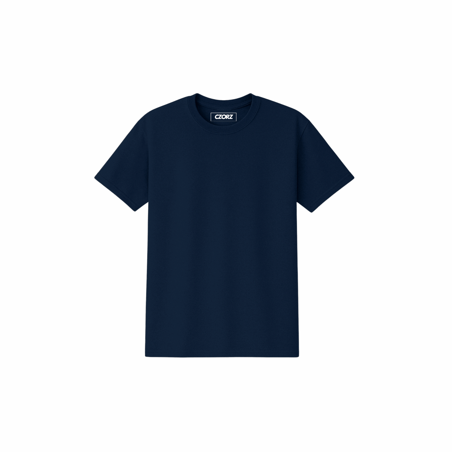 True Fit Classic T-Shirt in Navy Blue by CZORZ – Timeless unisex tee made from a soft cotton blend, perfect for casual and professional wear