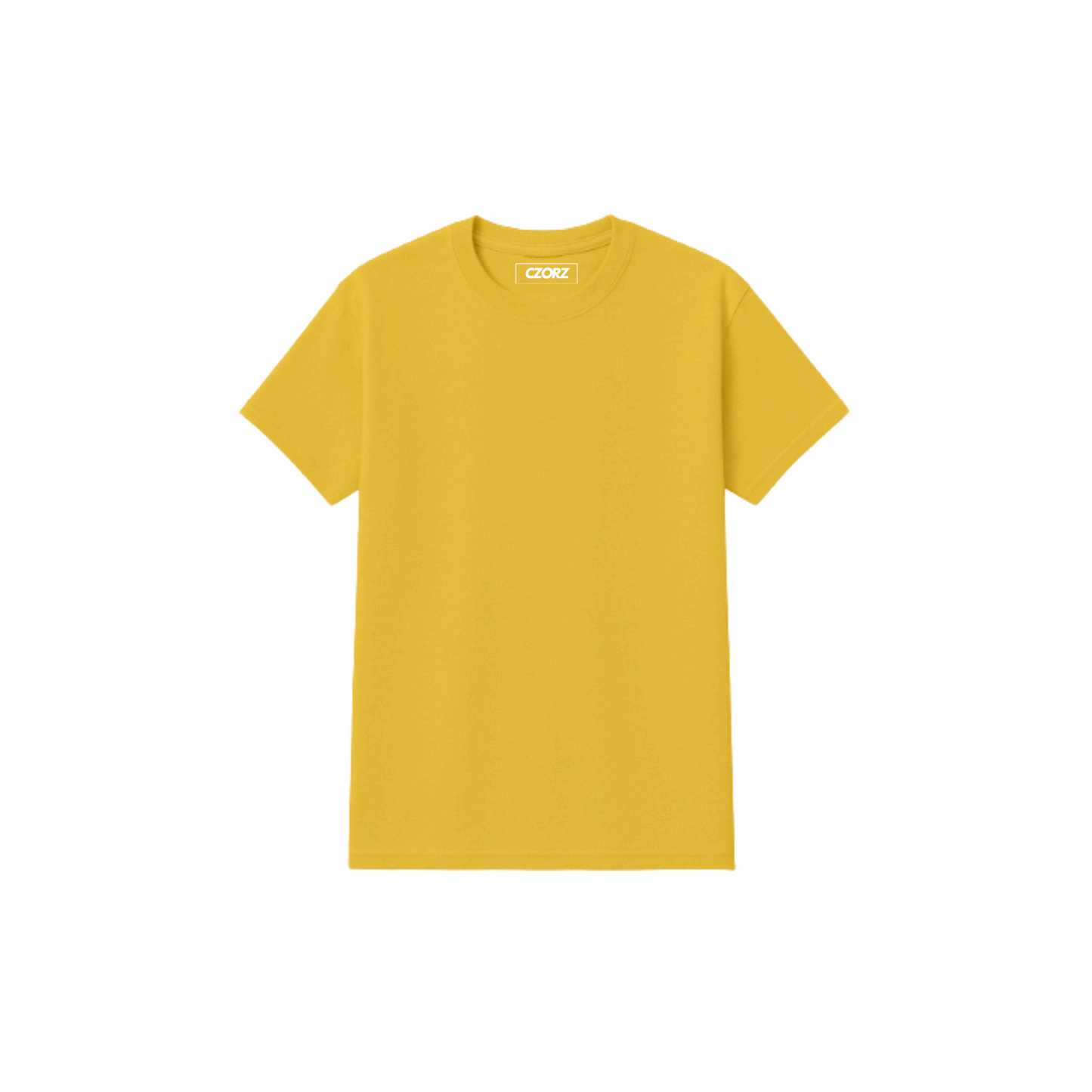 True Fit Classic T-Shirt in Mustard Yellow by CZORZ – Cheerful and stylish unisex cotton blend tee designed for comfort, bold looks, and everyday wear